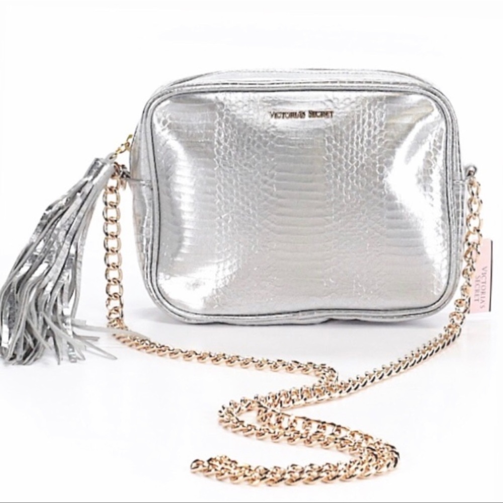 Victorias Secret Metallic Chain Shoulder Bag